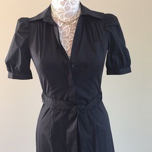 🌟BCBG short sleeve belted shirt dress NWT